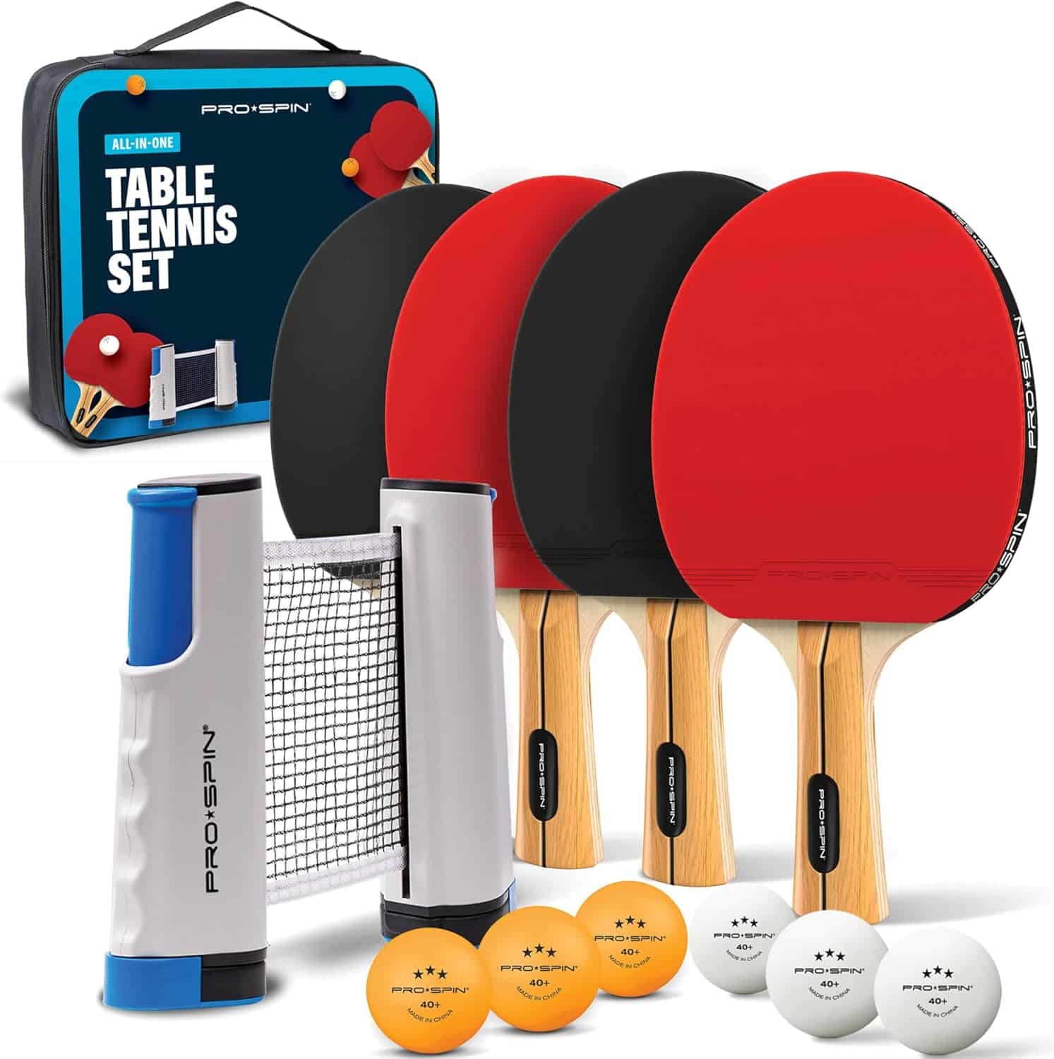 PRO-SPIN Portable Ping Pong Set