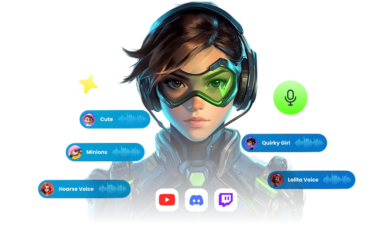 Real-Time AI Voice Changer with 200+ Unique Character Voices