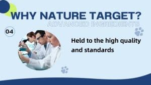1786080939_maxresdefaultjpg - Affiliated Shops Infographic slide about 'Why Nature Target? Advanced Ingredients' showing scientists at a lab bench with the text about quality standards.